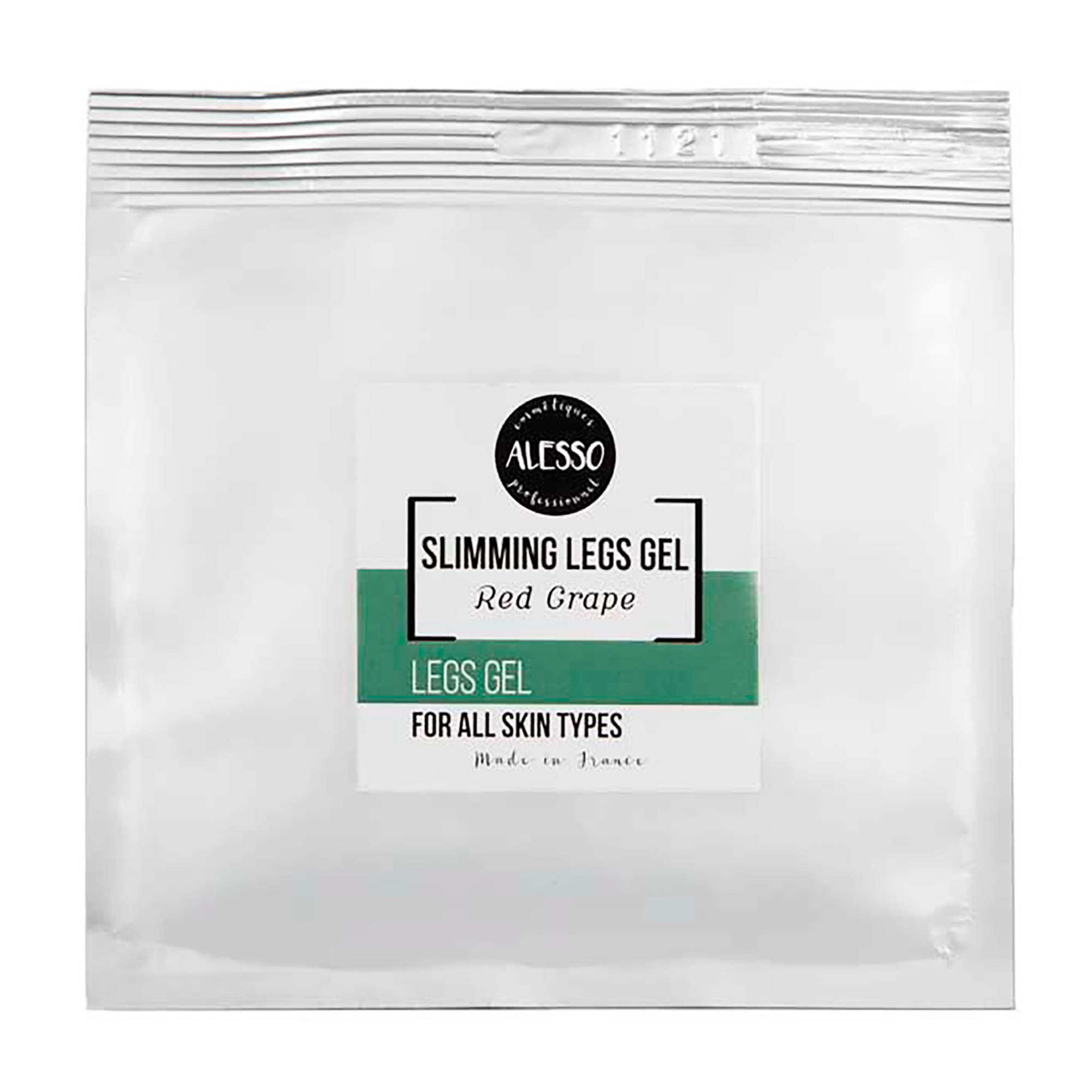 Освіжальний крем-гель для ніг Alesso Professionnel Slimming Legs Gel Red Grape, 50 мл (саше)
